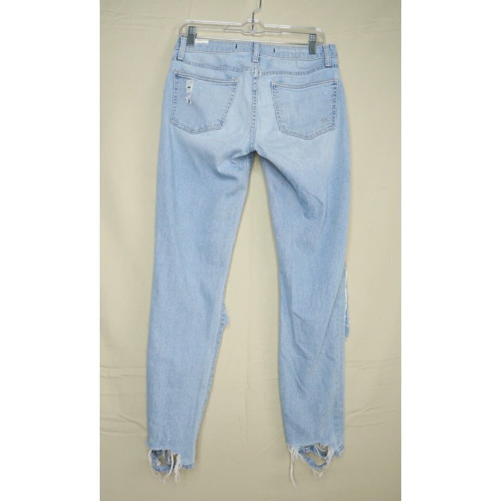 Lovers + Friends Logan Jeans Light Wash Distressed Destroyed Tapered Women's 29 - Picture 5 of 13